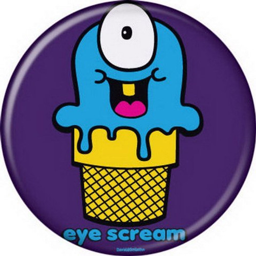 David and Goliath Eye Scream Button 82034