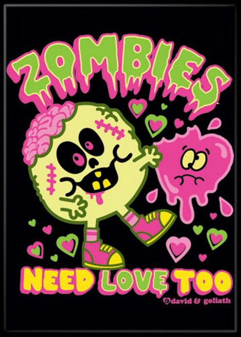David and Goliath Zombies Love Magnet 20459DG