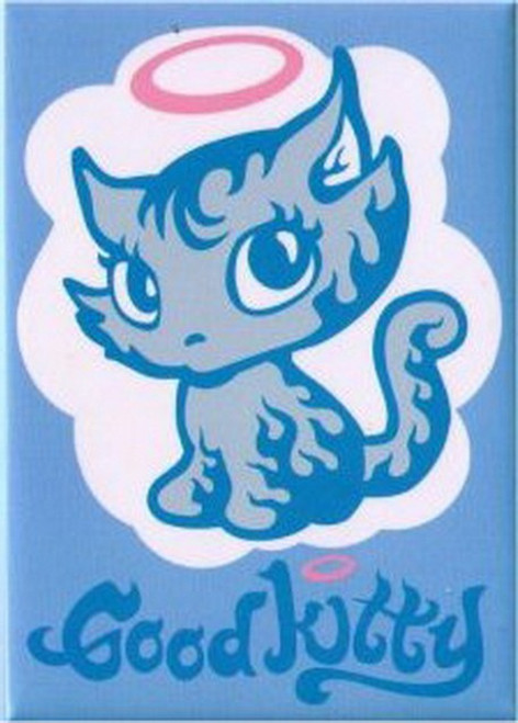 Good Kitty Bad Kitty Angel Magnet BM1588