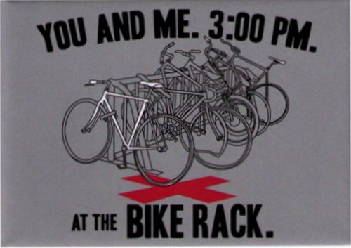 You And Me 3:00PM At The Bike Rack Magnet NM4248