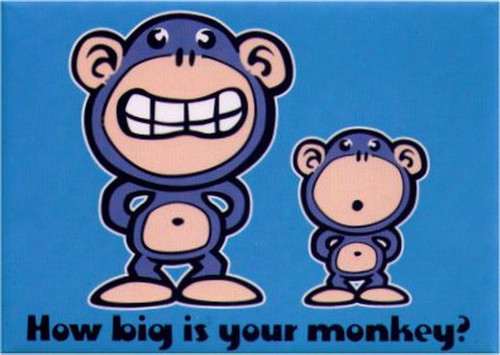 Monkey Doo How Big Is Your Monkey Magnet BM1594