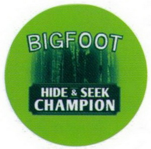 Bigfoot Hide and Seek Champion Button SB4582