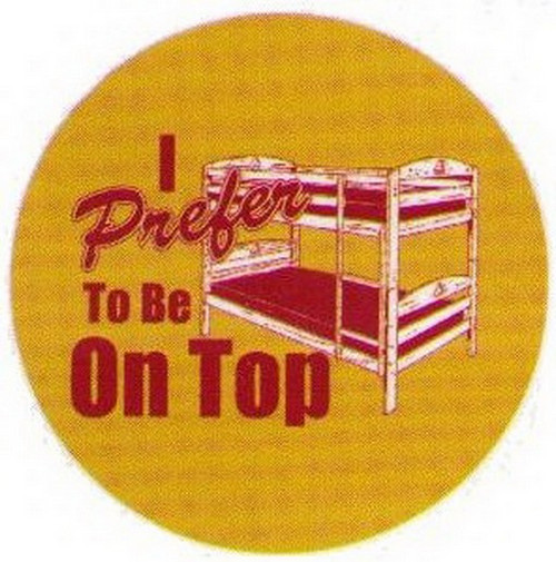 I Prefer To Be On Top Button RB3413