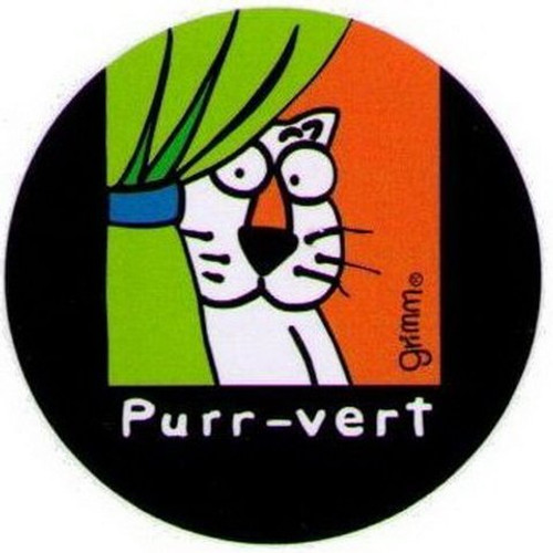 Grimm Purr-Vert Cat Button GB1834