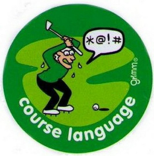 Golf Course Language Grimm Button GB3037