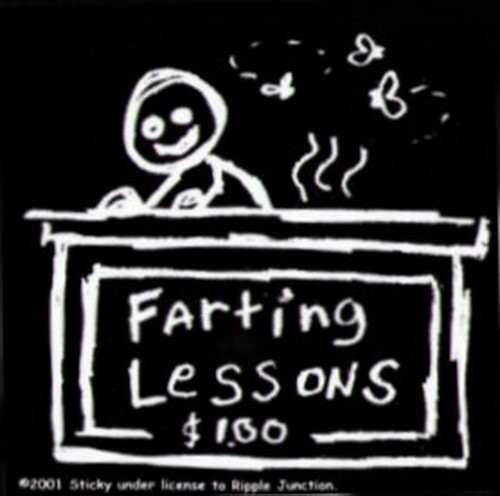 Farting Lessons Sticker