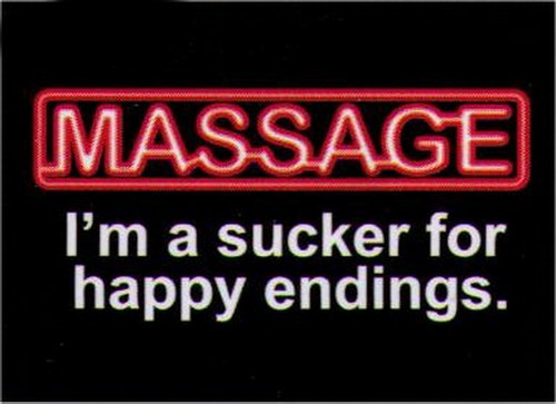 Massage Sucker For Happy Endings Magnet NM4255