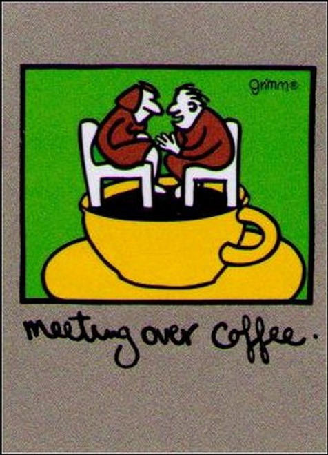 Meeting Over Coffee Magnet GM2684