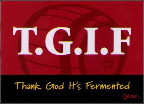 T.G.I.F. Fermented Beer Keg Magnet GM2686