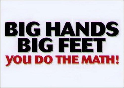 Big Hands Big Feet Do The Math Magnet DM2135