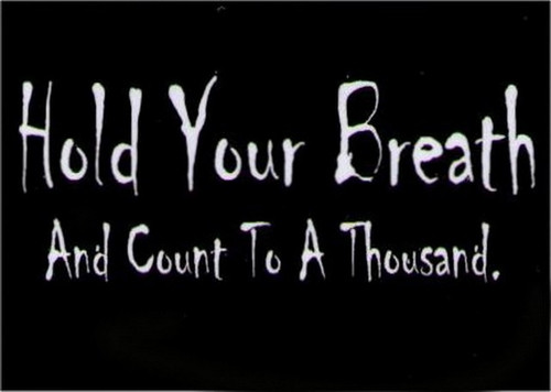 Hold Your Breath And Count To A Thousand Magnet DM2211