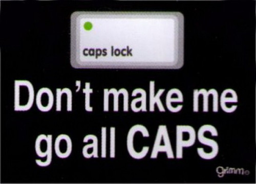 Don't Make Me Go All Caps Magnet GM5011