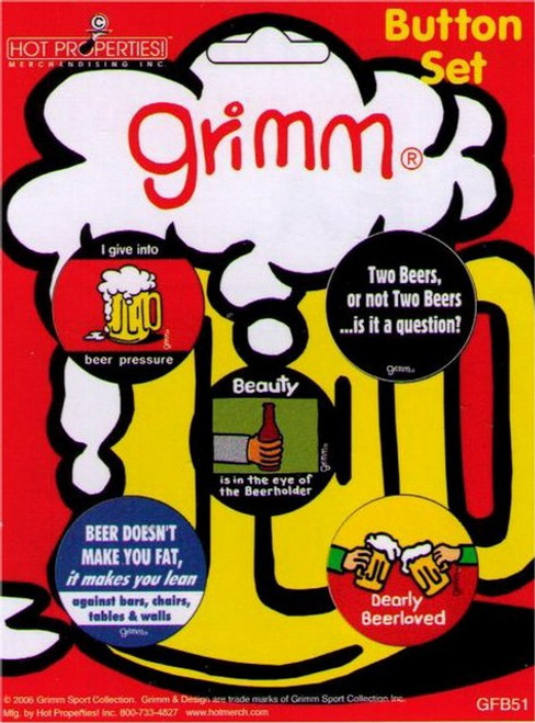 Grimm Beer Drinking Button Set GFB51