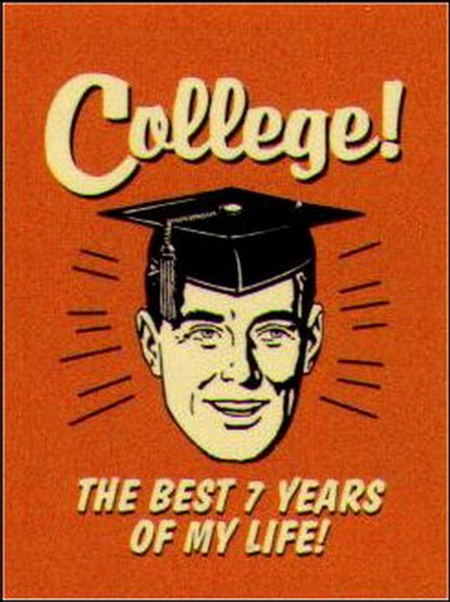 Retro Spoofs College The Best 7 Years of My Life Magnet CM58