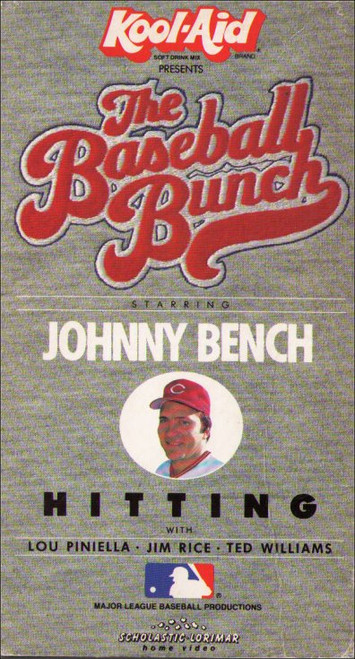 Kool-Aid: The Baseball Bunch Johnny Bench Hitting Vintage VHS Tape