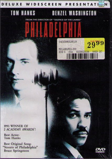 Philadelphia Deluxe Widescreen DVD - (Tom Hanks / Denzel Washington)