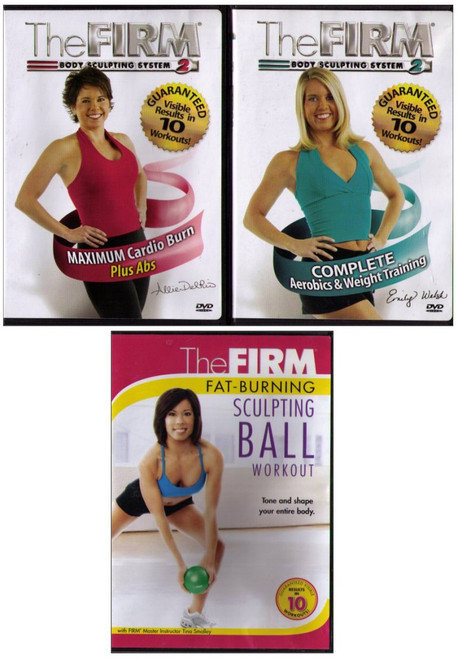 The Firm Body Scultping System Exercise Workout DVD Lot - (3 DVDs)