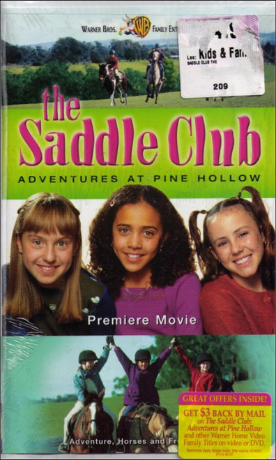 The Saddle Club Adventures At Pine Hollow Clamshell VHS - (New / Sealed)