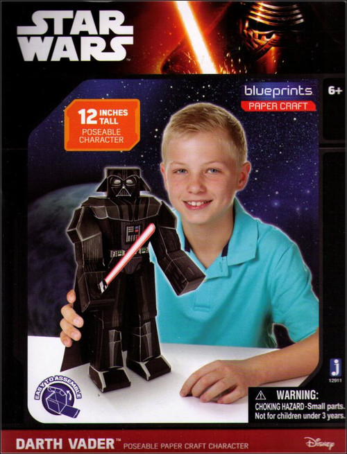 Star Wars Darth Vader PDQ Zoofy 12" Blueprints Paper Craft Poseable Figure