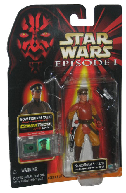 Star Wars Episode I Naboo Royal Security Guard Commtech Chip Action Figure