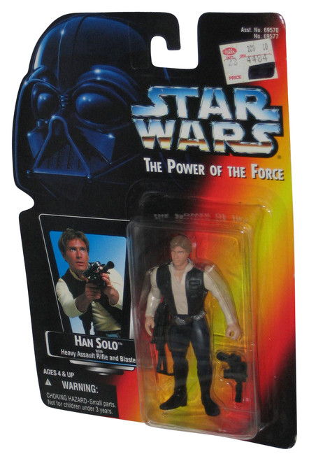 Star Wars Power of The Force (1995) Red Card Han Solo Kenner Figure - (Dented Plastic)