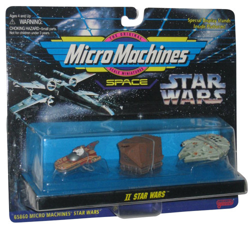 Star Wars Space II Micro Machines Toy Set - (Landspeeder / Millenium Falcon / Jawa Sandcrawler)