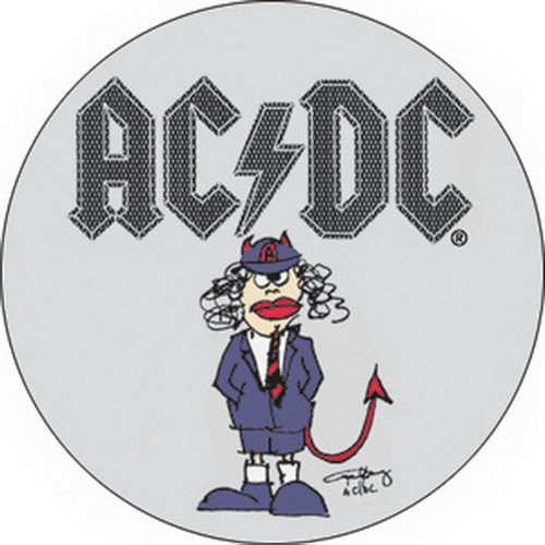 AC/DC Angus Button B-0138