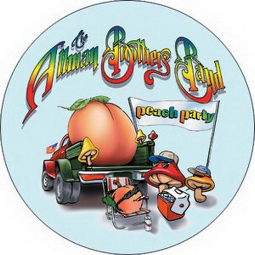 The Allman Brothers Peach Party Button B-0515