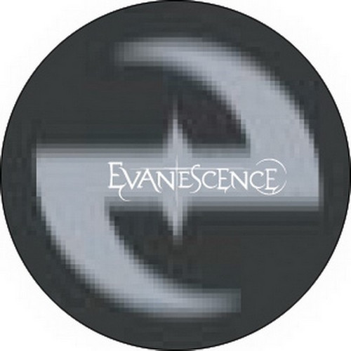 Evanescence Black Logo Button B-1431