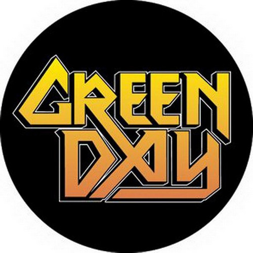 Green Day Metal God Button B-0063