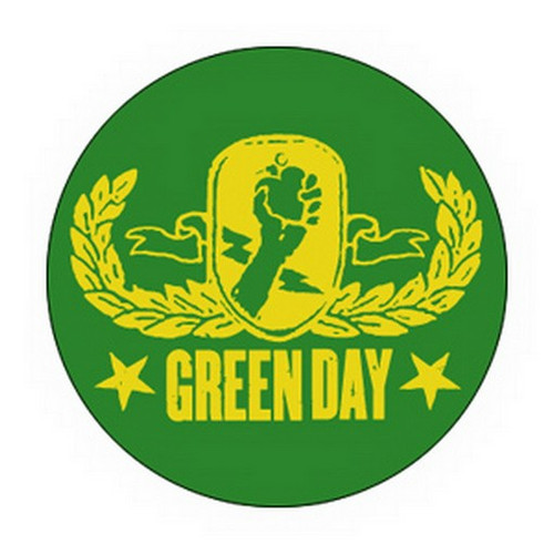 Green Day Crest Button B-2219