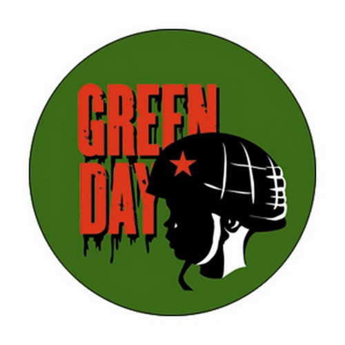 Green Day Helmet Button B-2917