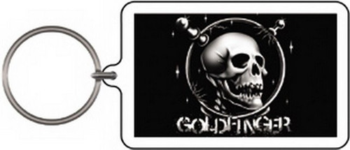 Goldfinger Space Skull Lucite Keychain K-0739