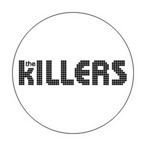 Killers Logo on White Button B-2915