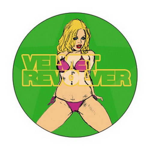 Velvet Revolver Bikini Babe Button B-3033