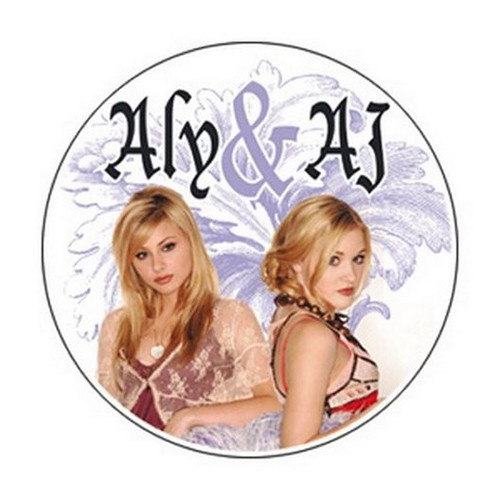 Aly & AJ Photo Button B-3767