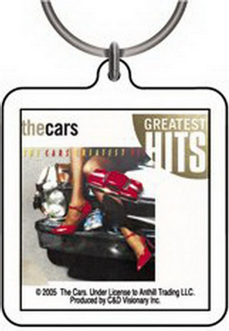 The Cars Greatest Hits Square Lucite Keychain K-1754