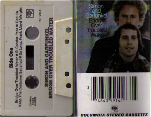 Simon & Garfunkel Bridge Over Troubled Waters Vintage Audio Cassette Tape