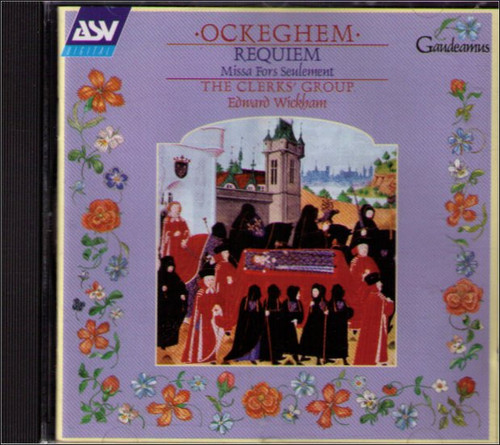 Johannes Ockeghem Ockeghem: Requiem Missa Fors Seulement Music CD