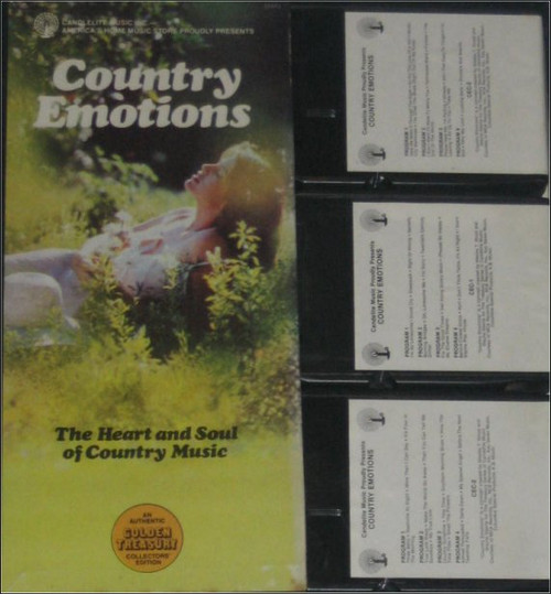 Various Artists Country Emotions 8-Track Box Set - (3 Tapes)