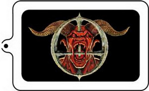 Ozzy Osbourne Devil Head Lucite Keychain K-0224