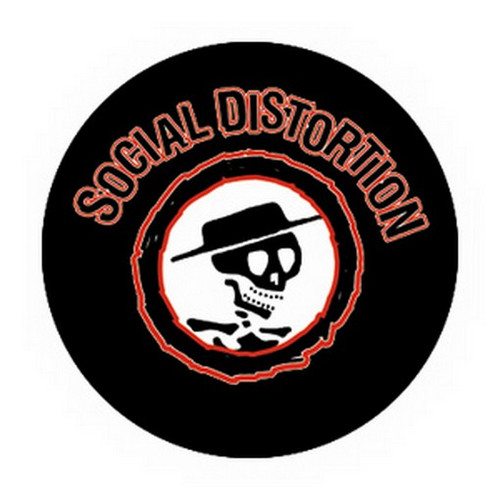 Social Distortion Skeleton Button B-1786