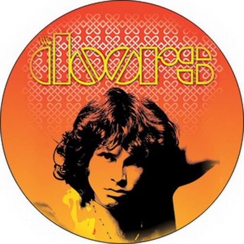 The Doors On Fire Round Magnet B-1676