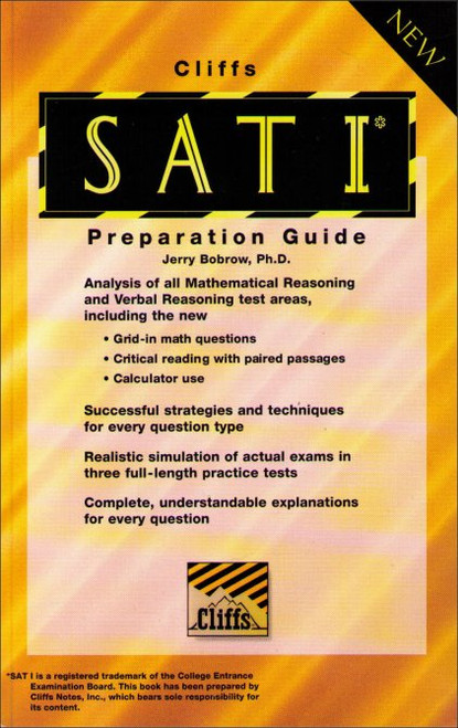 Cliffs Sat I Reasoning Test Preparation Guide Paperback Book