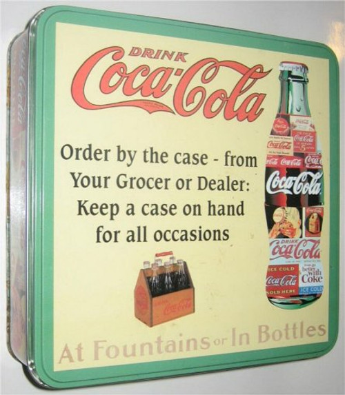 Coca Cola Order By The Case Fountains Bottles Vintage Tin (Bradford Exchange)