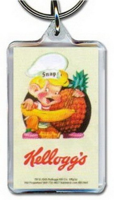 Kellogg's Rice Crispies Snap Lucite Keychain KK1863