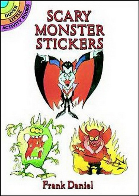 Scary Monster Witches Vampires Creepy Sticker Set - 24 Stickers