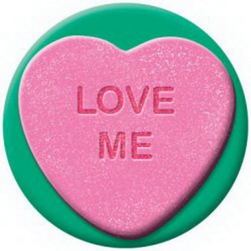 Valentine Heart Candy Love Me Button 81705