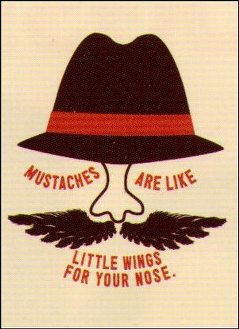 Mustaches Are Like Wings For Your Nose Magnet NM4230