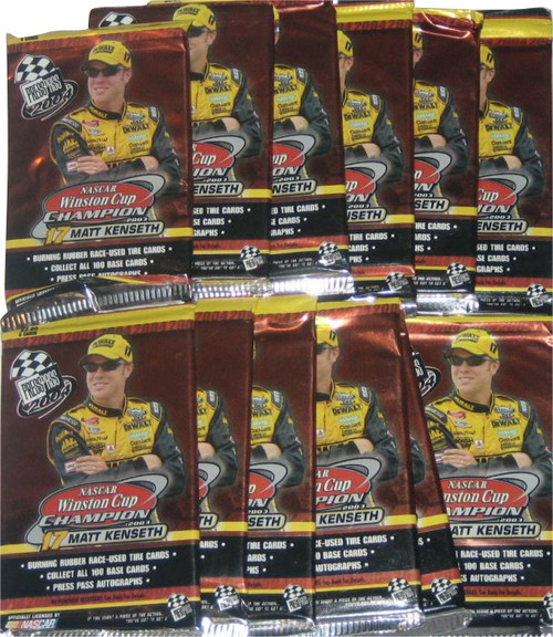 Nascar Winston Cup Champion Press Pass (2004) Racing Card Pack Lot - (12 Packs)